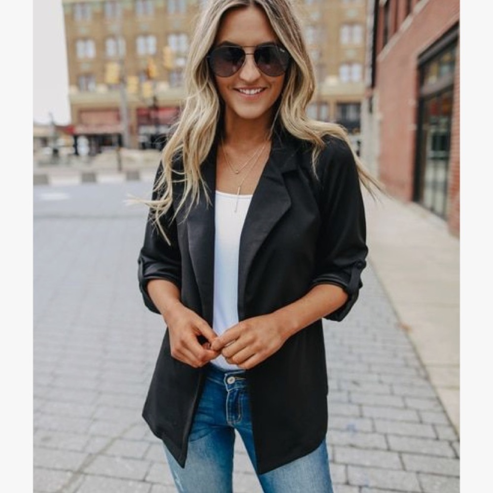International Concepts Black Blazer